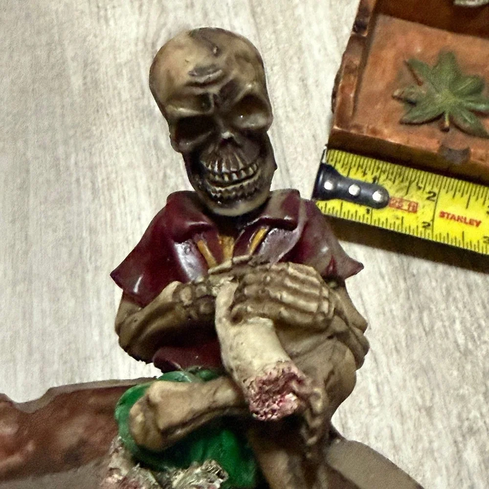 Resin skull plant decor buds tray‎ bundle